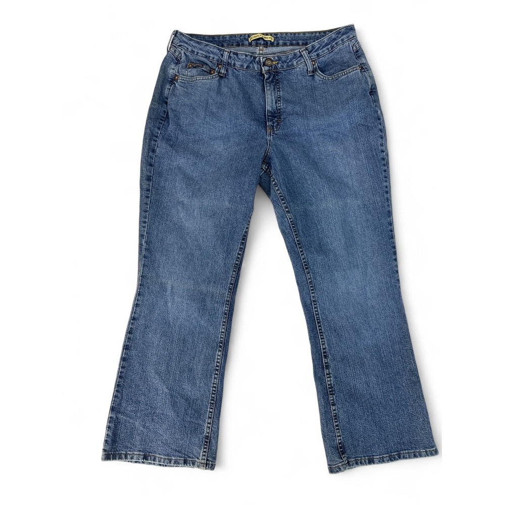 Riders by Lee Instantly Slims Jeans 18/28P (37x28) Blue Stretch Denim Petite Fit
